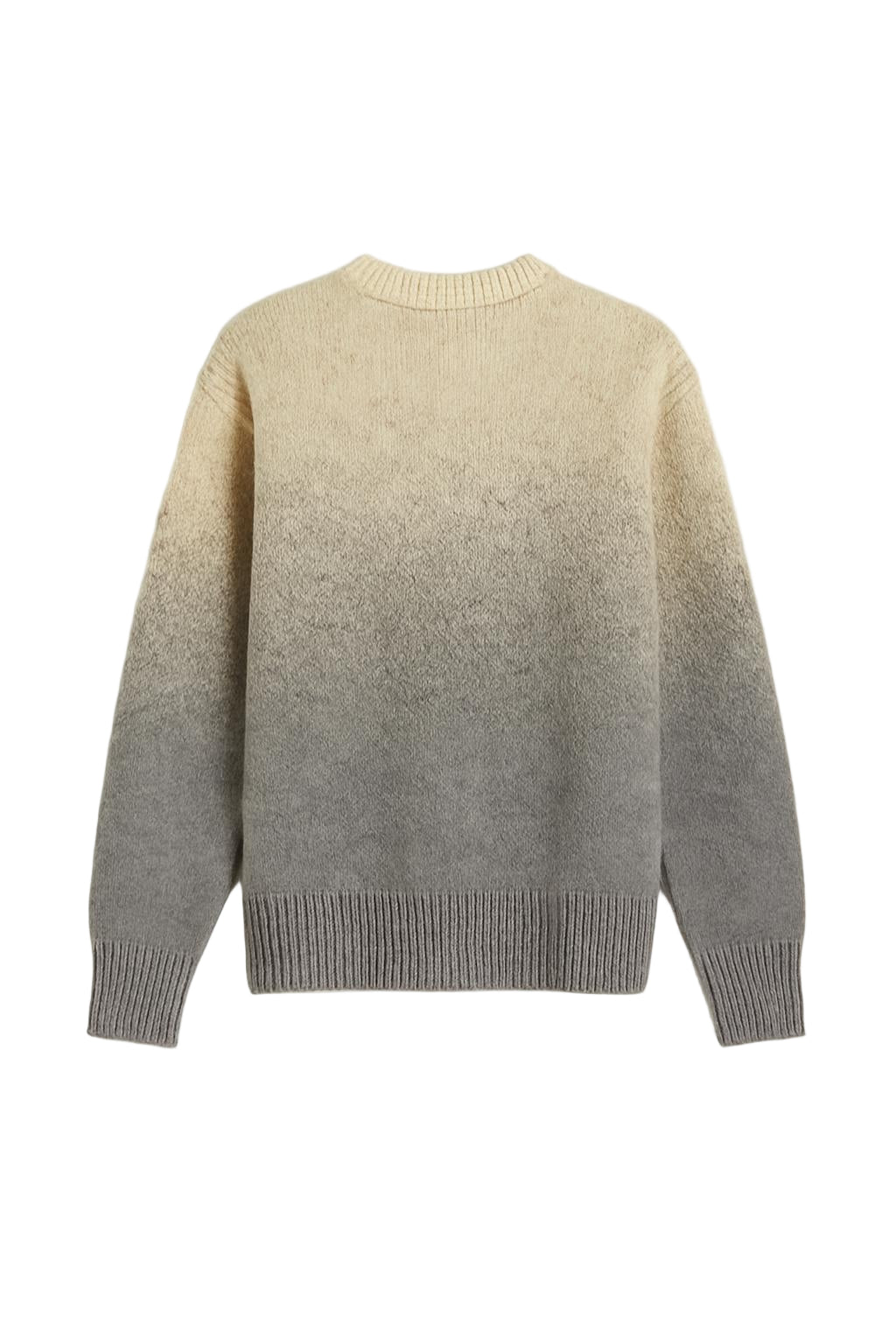 C KNIT SWEATER GREY/BEIGE