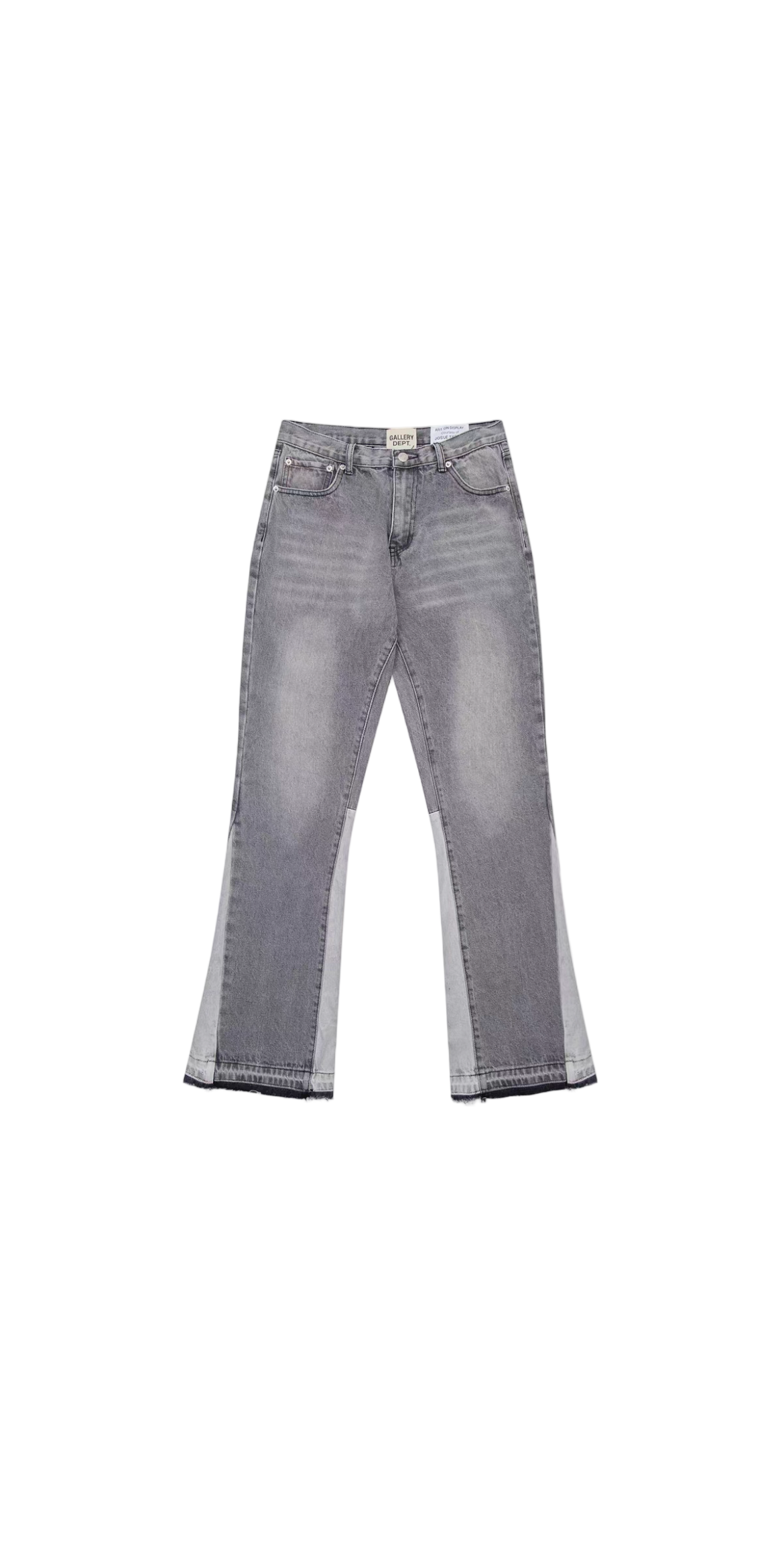 FLARED DENIM DEPT JEANS GREY