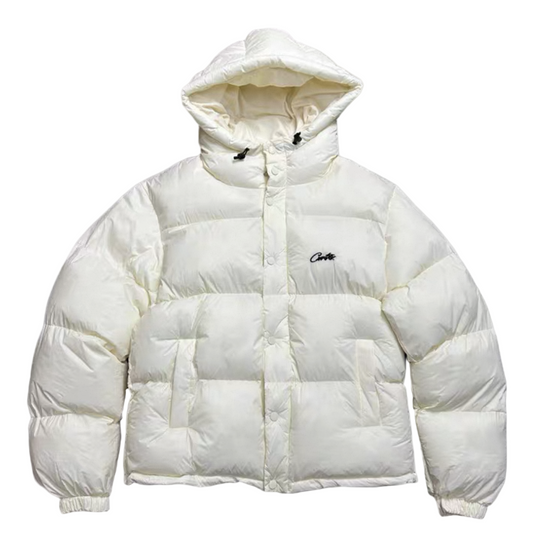 C BOLO PUFFER JACKET "OFF WHITE" CREAM