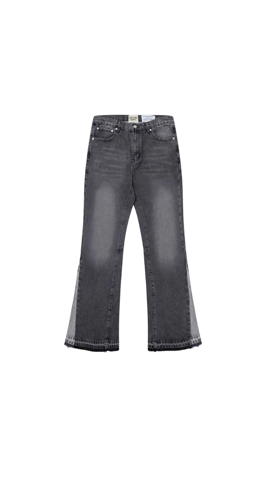 FLARED DENIM DEPT JEANS BLACK