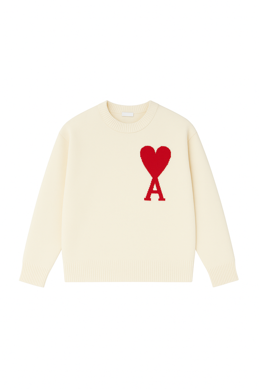 AMI - HEART SWEATER