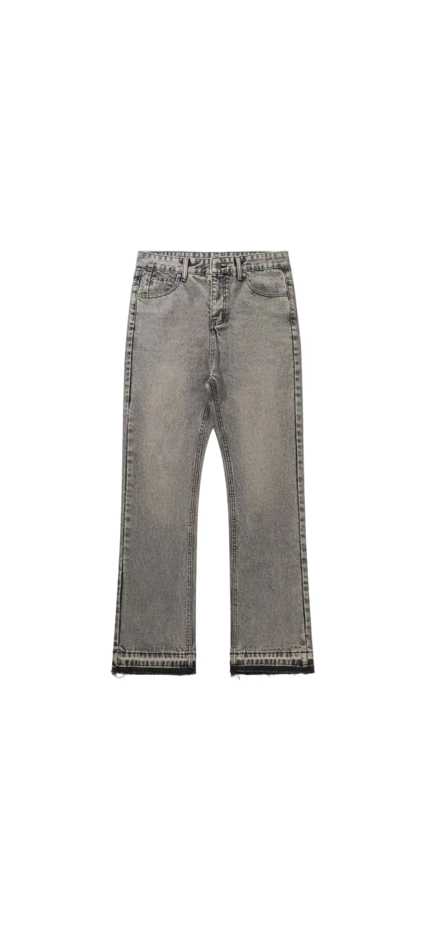 DENIM BAGGY JEANS WASHED GREY