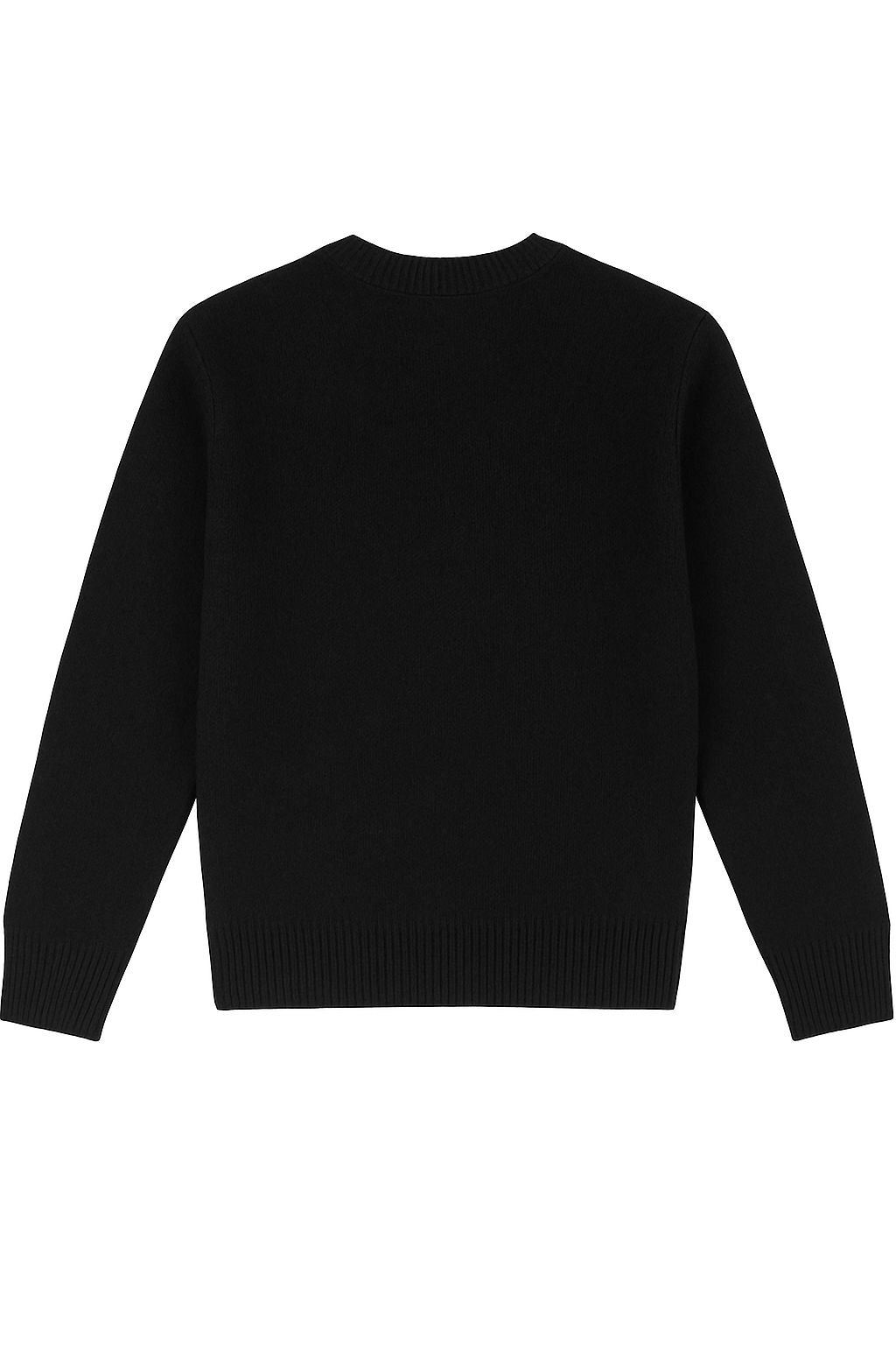 C KNIT SWEATER BLACK